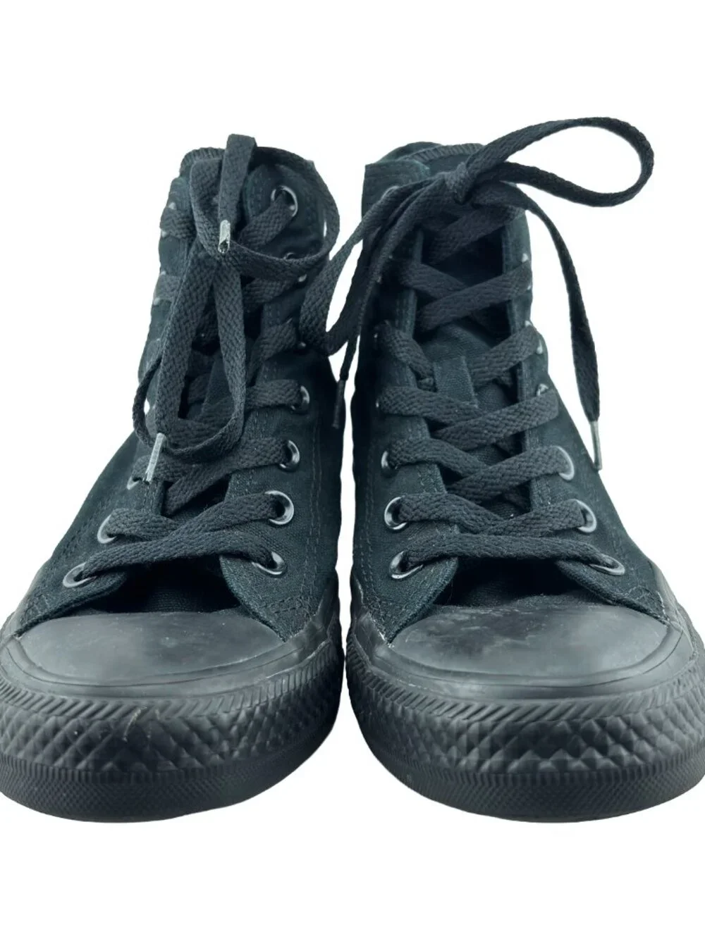 Converse Chuck Taylor All Star High Triple Black Sneakers Mens 5 Womens 7 - Picture 2 of 11